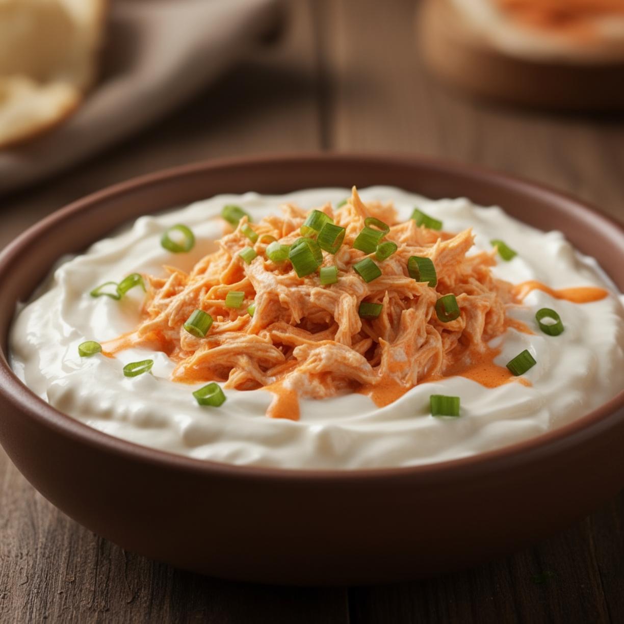greek yogurt buffalo chicken dip healthy