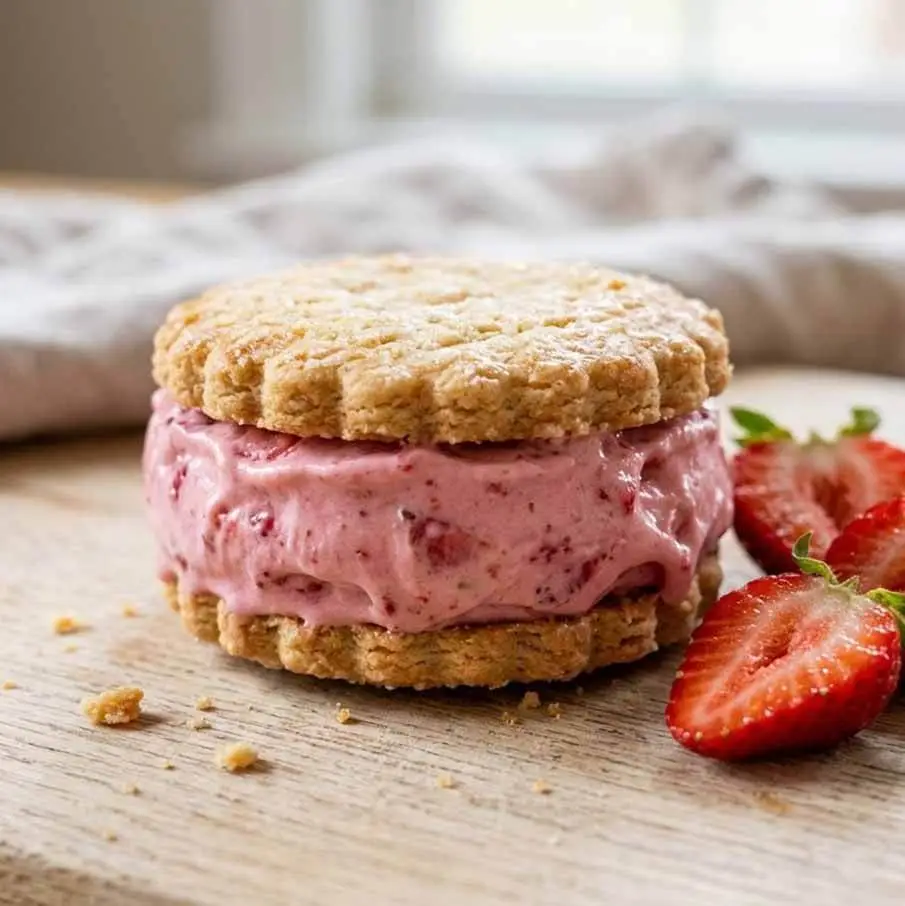 Strawberry Shortbread Ice Cream Sandwiches: The Healthy Twist on a ...
